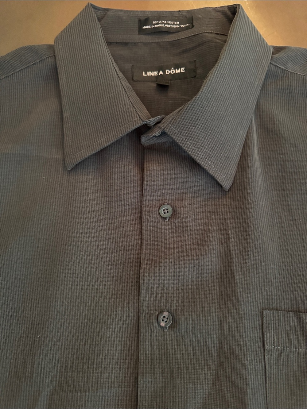 Linea Dôme Men’s Charcoal Dress Shirt
